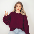 Self Aware Embroidered Crewneck Sweatshirt