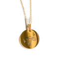 Uterus Middle Finger Circle Necklace - Babe co.